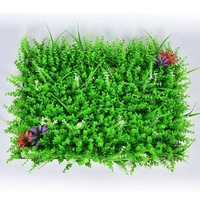 Mur végétal artificiel 40x60cm, plantes artificielles en herbe verte pour la décoration murale intérieure, jardin, fond de scène