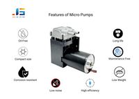 Pompe à air sans huile 12V Brushless Motor Low Noise 6.5bar Pompe à vide à micro piston pour eau propre