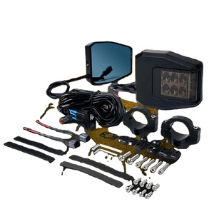 Offre Spéciale UTV TRANSVERSAL Rétroviseur Latéral Avec Lumière Led, Anti-éblouissement Bleu Miroir Pour Can-Am X3 Polaris RZR XP 100 <span class=keywords><strong>YAMAHA</strong></span> - Product Image 1