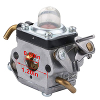 Carburateur 574386701 581734301 pour débroussailleuse thermique Husqvarna 122C 122LD 122LDX 122LK 22cc 2 temps – Ensemble de remplacement