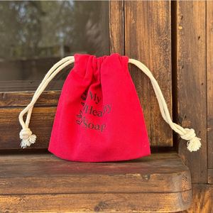 Hot Sale Custom Logo Organic Eco-friendly White Storage Cotton Canvas <b>Drawstring</b> <b>Bag</b> Muslin With Letter Pattern - Product Image 3
