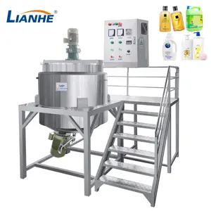 Liquid Soap Detergent Making Machine Dishwashing Shampoo Cleaner Wax Coolant Mixing Tank Homogenizing Mixer