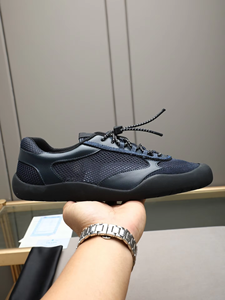 Sneakers de luxe pour hommes LANCI, design personnalisé, motif uni, semelle en caoutchouc crêpe, tissu respirant, logo personnalisé, cuir véritable, printemps - Product Image 6