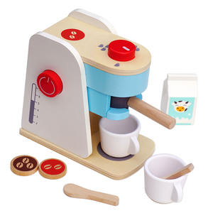 Jouets en bois pour enfants, ensembles de <span class=keywords><strong>cuisine</strong></span> en bois, ensembles de jeu d'imitation en bois, grille-pain et cafetière en bois pour enfants - Product Image 6