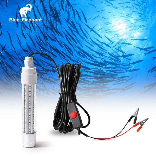 144 LED Submersible Fishing Light Underwater Fish Finder Lamp Night Fishing Lure Bait Light Fish Attracting Light