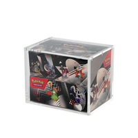 Boîte de rangement pour cartes à collectionner en acrylique transparent de haute qualité avec couvercle magnétique robuste pour la protection des cartes