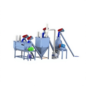 High Quality Powder <b>Feed</b> Production Equipment Complete Crushing Batching Mixing Line for <b>Chicken</b> Cattle Sheep Farming - Product Image 1