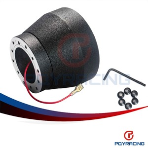 Adaptateur de moyeu de volant POYRACING pour BMW E30, style course en aluminium, avec câblage et boulons - Product Image 1
