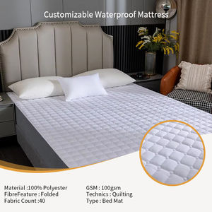 واقي مرتبة مخصص عالي الجودة قابل للطي ومبطن من البوليستر 100٪، حصيرة سرير 100 جرام/متر مربع مقاومة للماء - Product Image 2