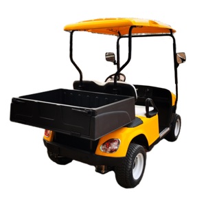 Chariot de golf électrique certifié CE 2 sièges Caddies chariot compact livraison gratuite avec boîtes de chargement - Product Image 2