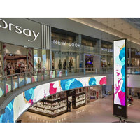 Grand panneau souple flexible Écran d'affichage à LED circulaire cylindrique à 360 degrés