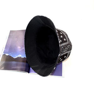 <span class=keywords><strong>Sombrero</strong></span> Retro con estampado de flores de anacardo, Panamá, moderno, plegable, doble cara, personalidad, Bob - Product Image 6