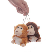 Mini Peluches en Gros : Porte-clés Singe Kawaii, Peluches Anime, Jouets en Peluche Singe, Porte-clés Animaux en Peluche