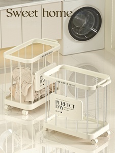 Cesto portabiancheria autoportante con ruote, grande capacità, per vestiti sporchi, per la casa - Product Image 2