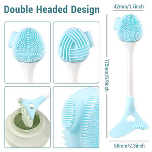 Brosse nettoyante visage en silicone pour le soin de la peau, outil cosmétique exfoliant pour le spa - Product Image 2