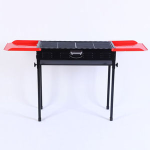 Barbecue au charbon de bois portable pour le camping en plein air, pique-nique en famille, grillades de brochettes avec souffleur d'air, poêle - Product Image 5