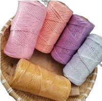 OKAY 3MM simple brin décorations faites à la main plus doux coton naturel bricolage macramé cordon