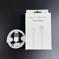 1m 3 pieds USB/Type C/8 broches Câble de chargeur de données de téléphone portable pour Android pour iP avec boîte d'emballage
