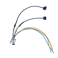 Conector Circular Industrial Versátil Hembra con Código de Enchufe M8 M12 de Fábrica YZCONN, Arnés de Cables