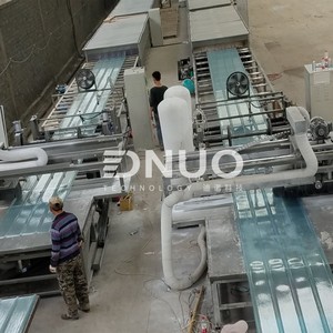 מכונת ייצור יריעות קירוי קלות טרפזואידיות מחומר פולימרי מחוזק בסיבי PRFV עם מנוע ומשאבה - Product Image 4