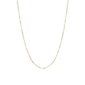 S925 Pure Silver Plated 18K <b>Gold</b> Natural Millet <b>Pearl</b> <b>Necklace</b> for Women Luxury Light Tempered Layered Collarbone Chic Niche - Product Image 5