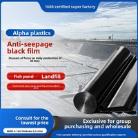Géomembrane PE pour bassins piscicoles, aquaculture, revêtements de décharges – Feuille plastique noire anti-fuite personnalisable