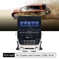NAVIHUA Nueva Radio de Coche Android de 10.4 Pulgadas con GPS, Navegación, Multimedia y Carplay para Toyota Land Cruiser LC200 VXR 2016-2021