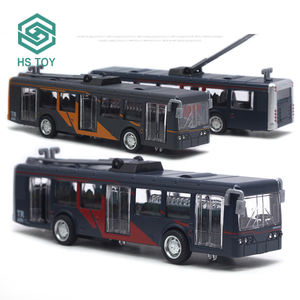 HS压铸汽车合金模型开门拉背汽车玩具火车与轻音乐 - Product Image 3