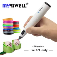 Myriwell 3d kalem RP-300B maliyet etkin 1.75mm PCL filament çocuklar çocuklar için yazma diy zanaat oyuncaklar