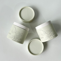 Emballage en tube en carton pour bougie de massage écologique blanche, coton-tige, conteneurs cylindriques en carton, vêtements, sous-vêtements, pot en papier