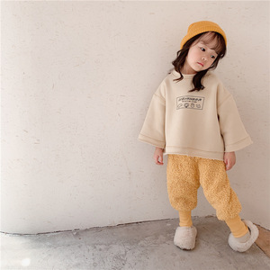 <span class=keywords><strong>Pantaloni</strong></span> Invernali Casual Traspiranti per Bambini e Bambine 2026 Nuova Collezione Autunnale con Polsini e Fodera in <span class=keywords><strong>Pile</strong></span> - Product Image 4