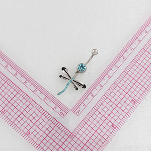 Venta al por Mayor de Piercings para Ombligo con Diseño de Libélula, Anillo de Acero Inoxidable de Grado Médico para Mujer - Product Image 3