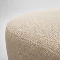 Fauteuil d'appoint Boucle Barrel, chaise individuelle rembourrée avec dossier incurvé enveloppant pour salon, chambre ou coin.