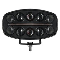 Faro de Trabajo Ovalado de 10 Pulgadas, Focos Láser LED de 60 W, Iluminación LED Impermeable para Vehículos Todoterreno, Accesorios para Automóviles, ATV, SUV, Camiones