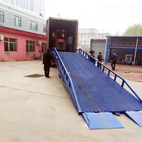 Rampe de chargement portable pour camions, niveleur de quai mobile, plateforme de chargement/déchargement hydraulique manuelle en acier à haute teneur en manganèse