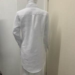 Camicette e camicie modeste <span class=keywords><strong>camicia</strong></span> <span class=keywords><strong>Oversize</strong></span> in cotone <span class=keywords><strong>di</strong></span> <span class=keywords><strong>lino</strong></span> bianco per donna - Product Image 5