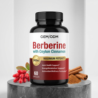 Capsules de berbérine, curcuma et cannelle OEM ODM sous marque privée – Soutien quotidien au bien-être, défense immunitaire adulte, et contrôle du taux de sucre sanguin