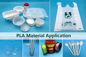 Kinpoly Cornstarch PLA PBAT Compound Resin Compostable Biodegradable BPI OK CertifiedPLA Pellets Poly Lactic Acid