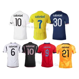 Wholesale 23/24 New Model Top Thai Quality Soccer Club Jersey Sport Ware Camisetas de Futbol with Custom Logo and Designs