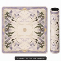 Tapis de jeu de mahjong en caoutchouc naturel de qualité supérieure, résistant, 31,5 pouces, pour 4 joueurs, avec sac de transport