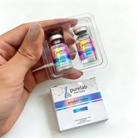 Étiquettes holographiques personnalisées en gros pour flacons de peptides, en PET, BOPP, vinyle, pour flacons de laboratoire de 3 ml, 5 ml, 10 ml