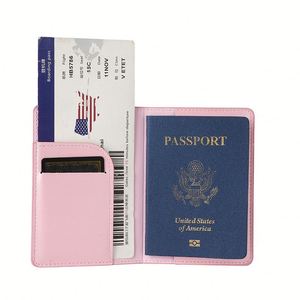 Housse de passeport en cuir PU X49 pour cartes, porte-passeport de voyage, organiseur de documents pour la famille - Product Image 3