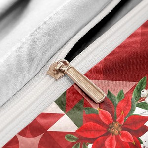 Ensemble de housse de <span class=keywords><strong>couette</strong></span> moderne en 3D imprimé avec motif de bonhomme de neige et de <span class=keywords><strong>cerf</strong></span> de Noël, 3 pièces avec taies d'oreiller, toutes tailles, ensemble de literie à prix avantageux - Product Image 4