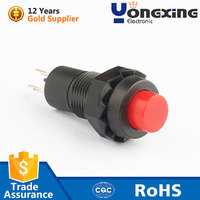 Tête multicolore 1A 250VAC Interrupteur électronique à bouton-poussoir momentané 10mm