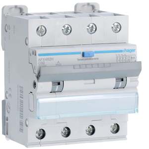 AFX482H Personalizzabile con Hagers RCBO 10000A 4P curva C 32A tipo A 300mA 4M - Product Image 1