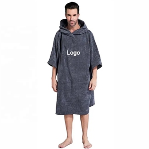 <span class=keywords><strong>Poncho</strong></span> de surf pour adultes, robe de change à capuche, séchage rapide, microfibre, serviette de change en tissu éponge avec poche pour le surf et la natation - Product Image 6