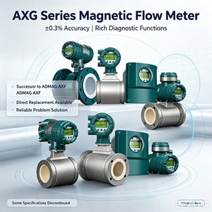 เครื่องวัดการไหลแบบแม่เหล็กยี่ห้อ YOKOGA รุ่น ADMAG AXG/AXF ซีรีส์ AXG200/AXG250/AXG015/AXG100/AXG150/AXG050 สำหรับของเหลว น้ำมัน อากาศ ก๊าซ ของไหลต่างๆ ทำจากสแตนเลส - Product Image 3