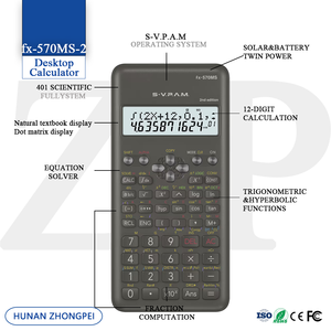 <span class=keywords><strong>Calculadora</strong></span> Científica Fx-570MS-2 Nueva Edición 2, 401 Funciones, Matriz, Vector, Solución de Ecuaciones Diferenciales, en Oferta - Product Image 4