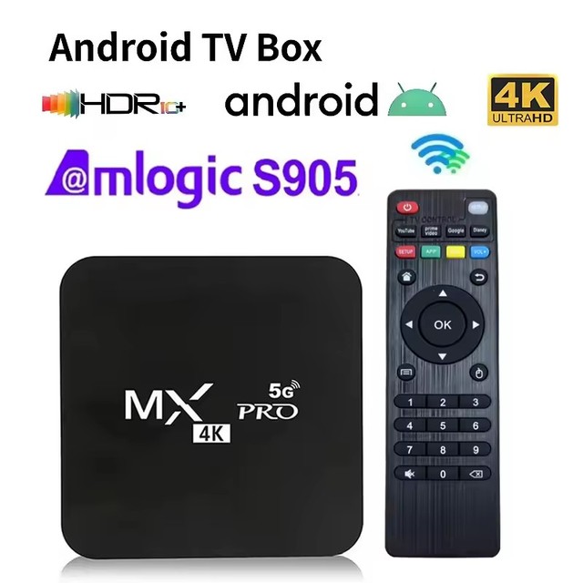 2026 5G 4K HD TV Stick Android9.0 TV Box HDR Wifi Smart TV MX PRO H313S Smart TV BOX Set TOP Box Voice Remote Kowankit