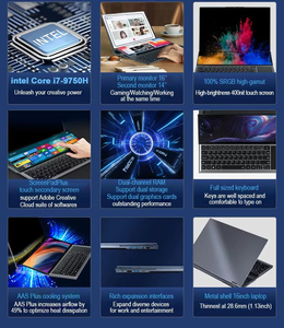 <span class=keywords><strong>Laptop</strong></span> kantor layar dua 16 inci + 14 inci, <span class=keywords><strong>Ram</strong></span> 64Gb Win11 Pro Intel Core I7 Gen 9 I7-9750H layar sentuh ganda - Product Image 6